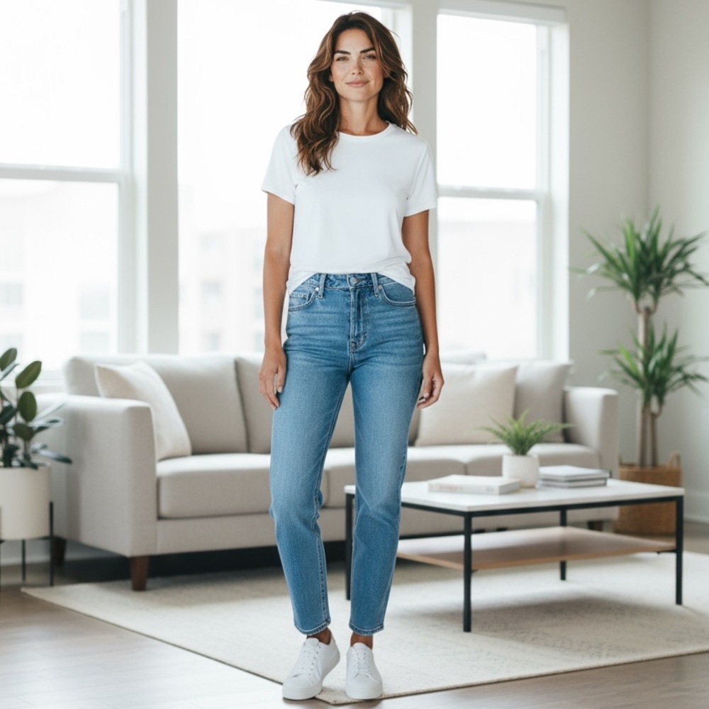 #206 Calvin Klein Light Blue Straight Leg Jeans